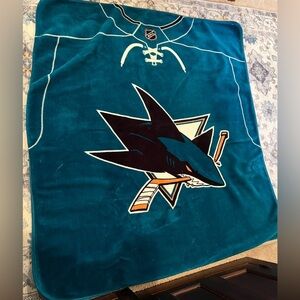 san jose sharks blanket